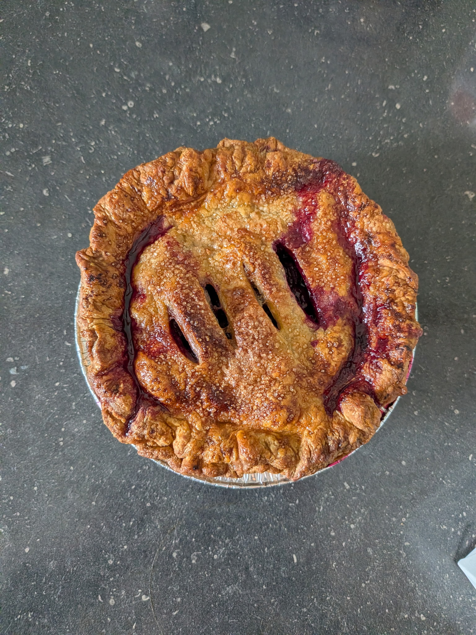 Blueberry Pie - sourdough crusted