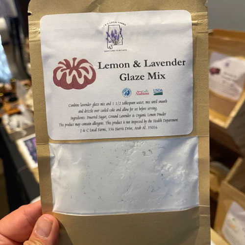 Lavender Lemon Cake Glaze