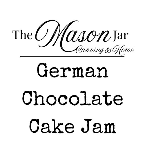 German Chocolate Cake Jam