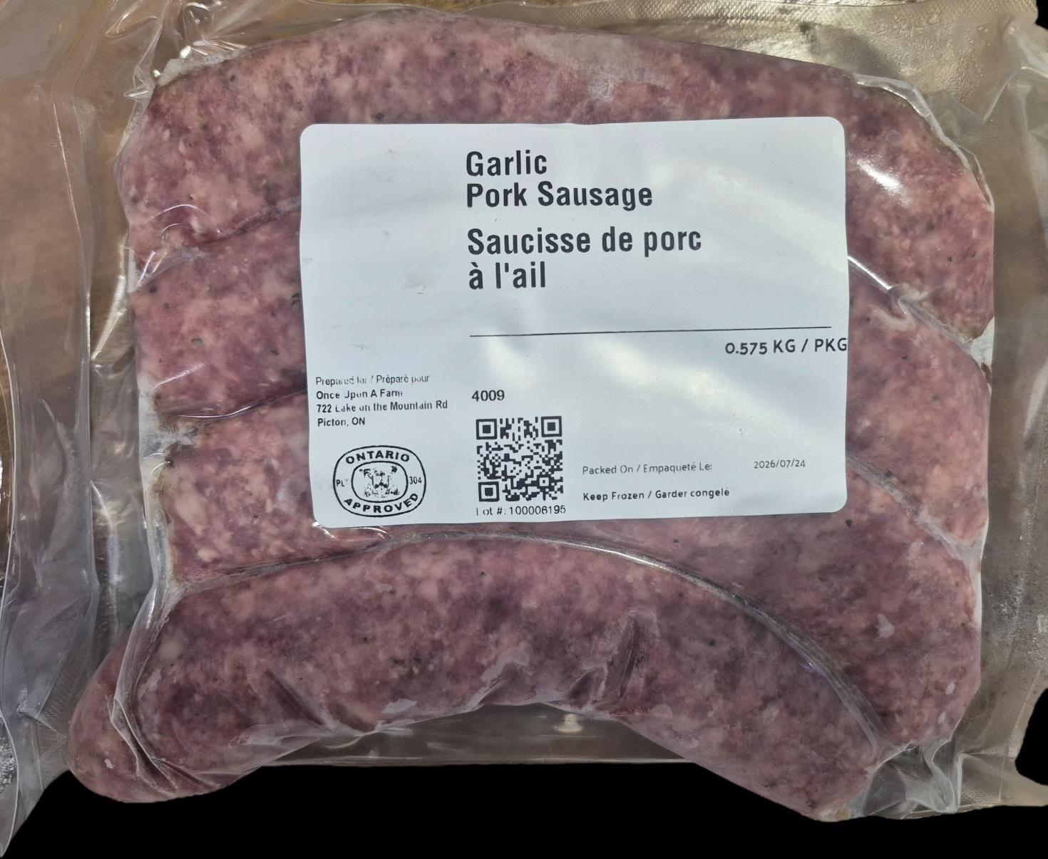 Garlic Pork Sausage
