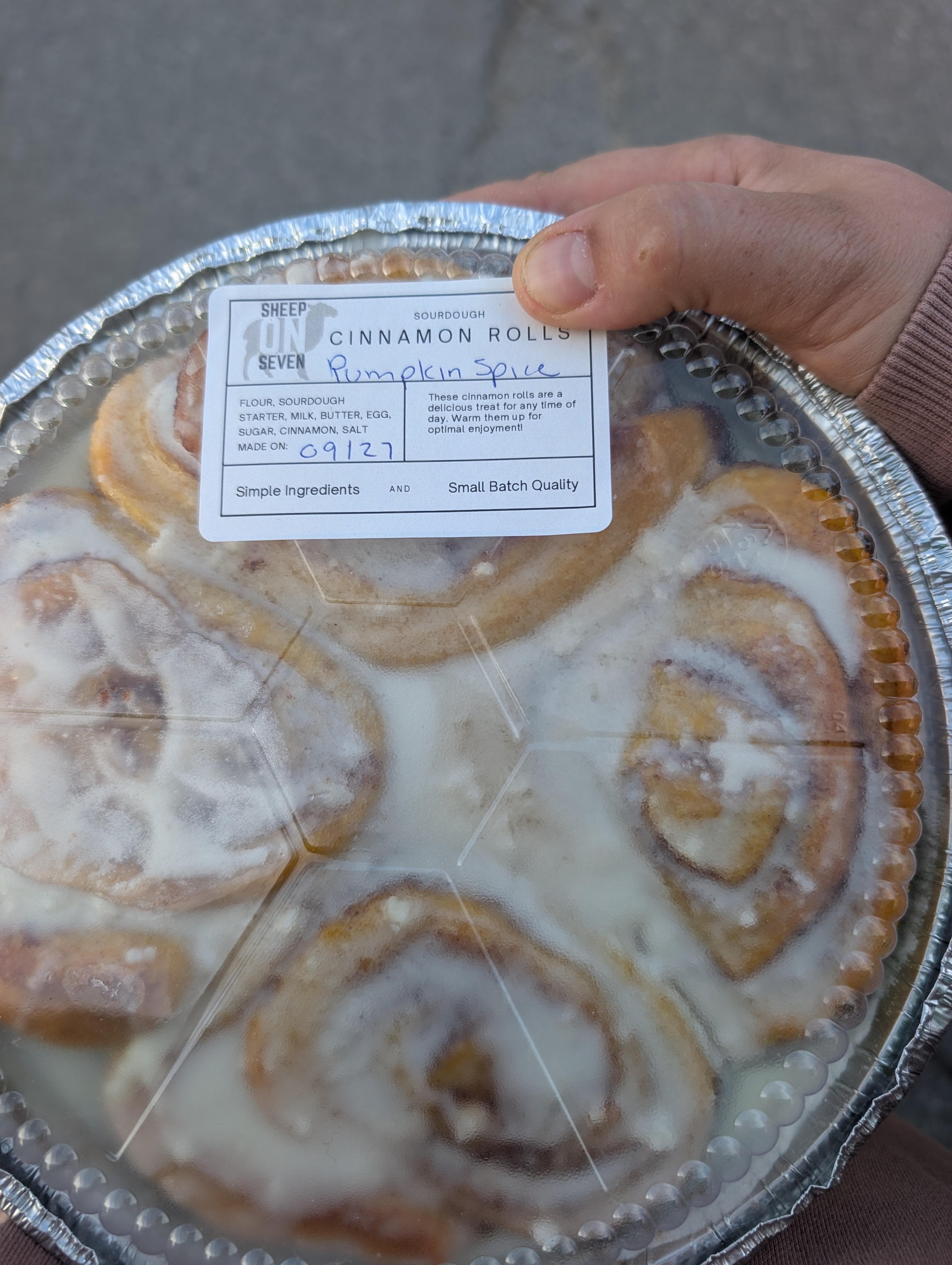 Sourdough Cinnamon Rolls, Pumpkin Spice