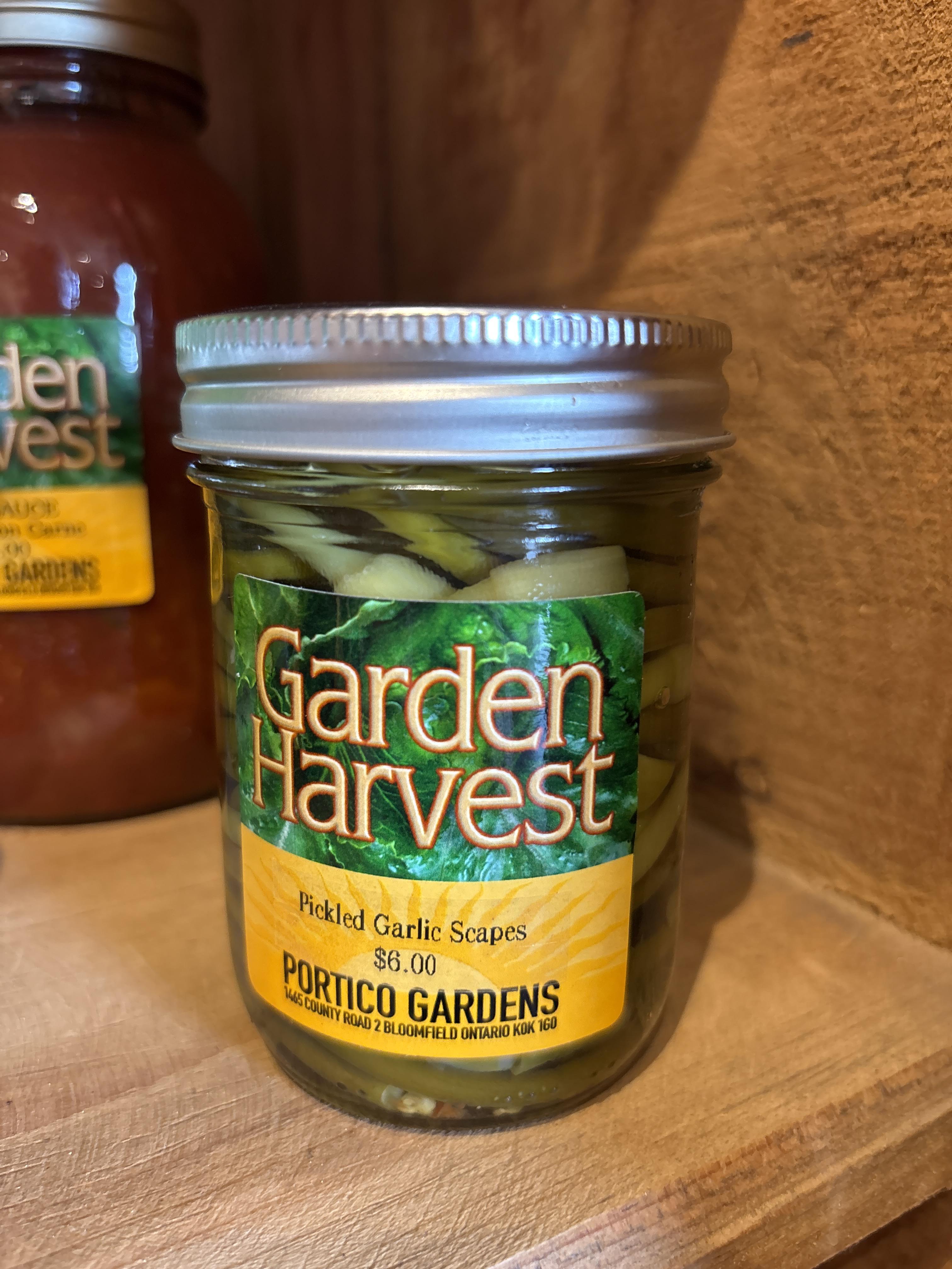 Pickled Garlic Scapes 250ml Jar