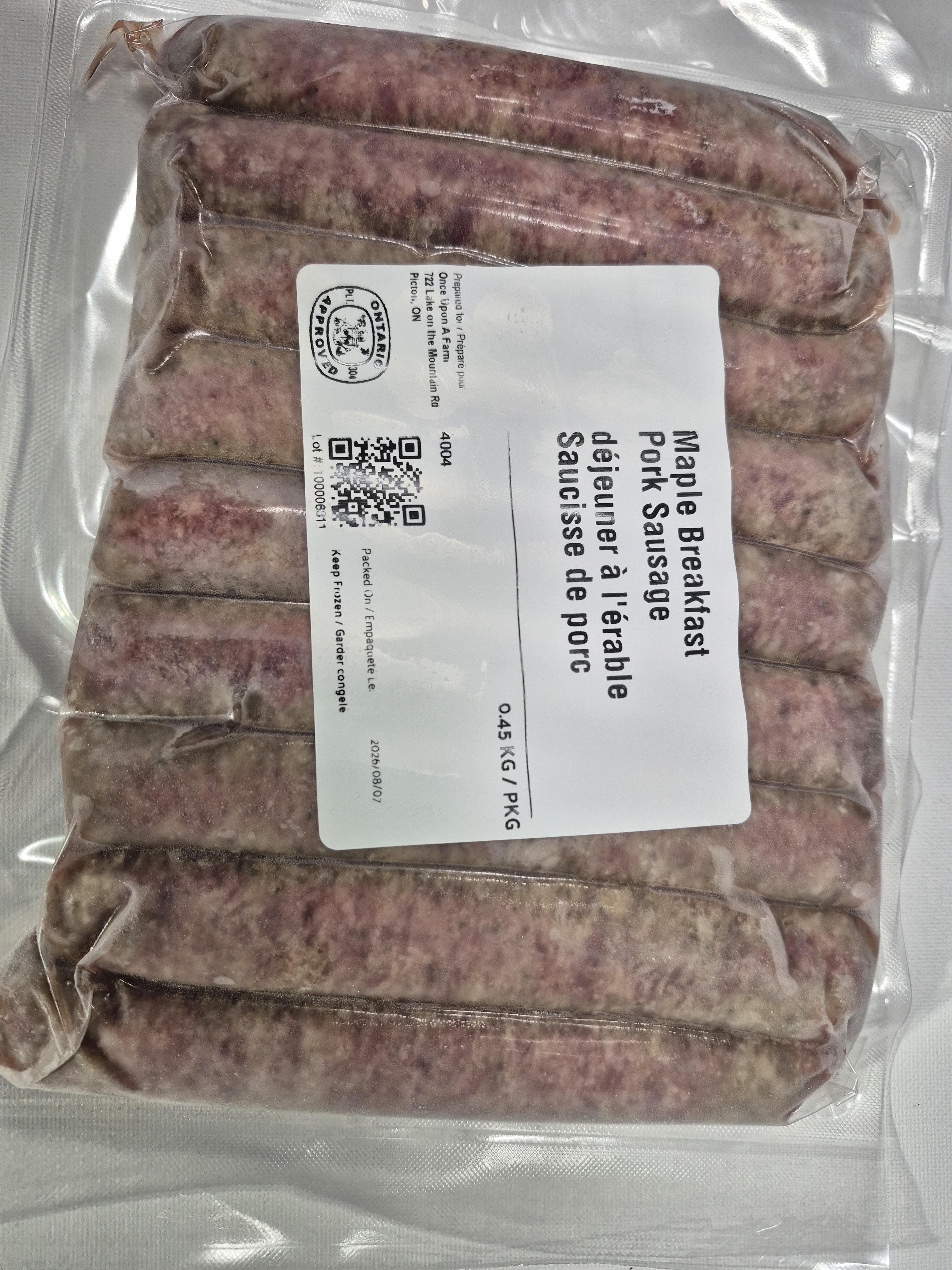 Maple Breakfast Pork Sausages