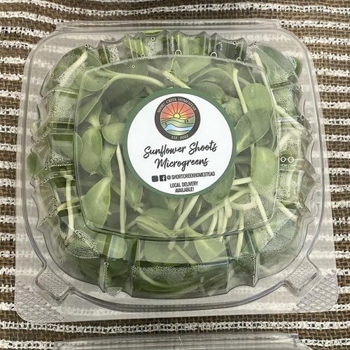 Sunflower Shoots Microgreens “Sunnies” | Grown in organic, nutrient-rich soil