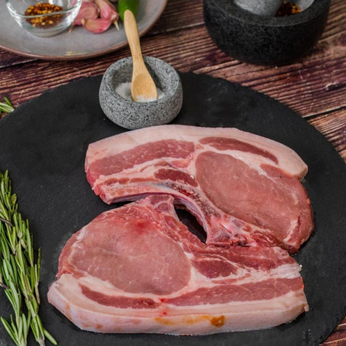 Pastured Pork Chops, Bone-in, 1-1.5 Lb, 2 per pack