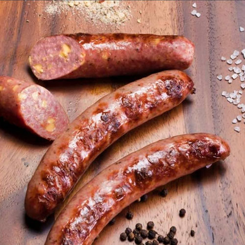 Cheddar Brats, Pasture-Raised, 4 per pack