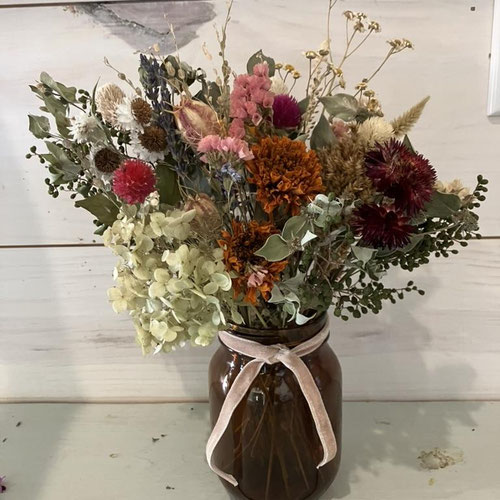 Dried Floral Jar Arrangement from Flower Child Maysville — Huntsville Food Hub