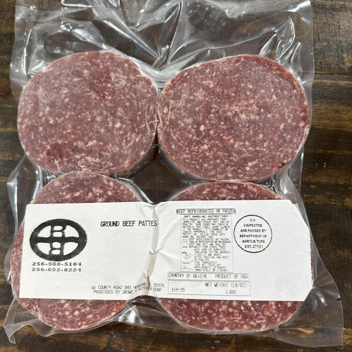 ~1/4lb. Ground Beef Patties, 4 per pack
