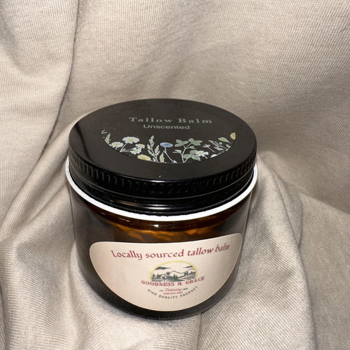 Tallow Balm Unscented by Goodness and Grace Skin Care from Rapid River USDA Beef and Pork — Huntsville Food Hub