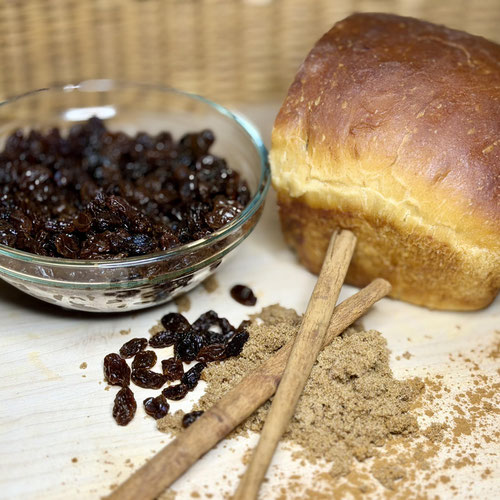 Cinnamon Raisin Swirl Sourdough Sandwich Loaf