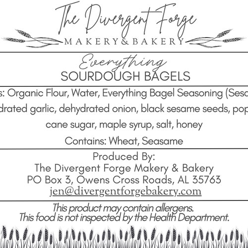 Sourdough Bagels - Everything from The Divergent Forge Makery and Bakery — Huntsville Food Hub