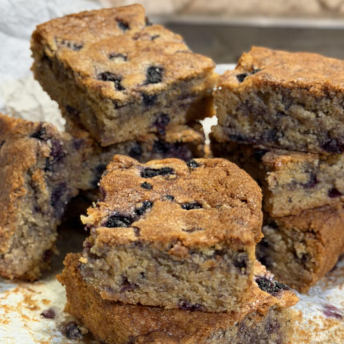 Khorasan Blueberry Bliss Blondies from The Divergent Forge Makery and Bakery — Huntsville Food Hub