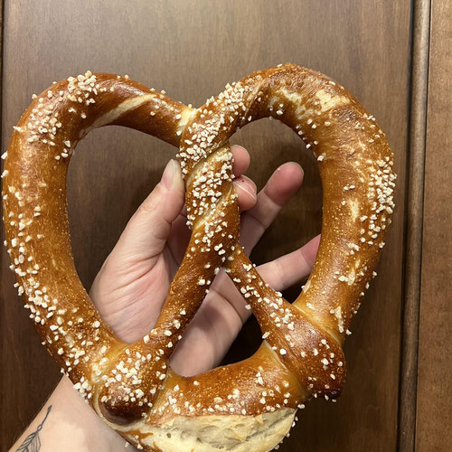 Giant German-style Sourdough Pretzel