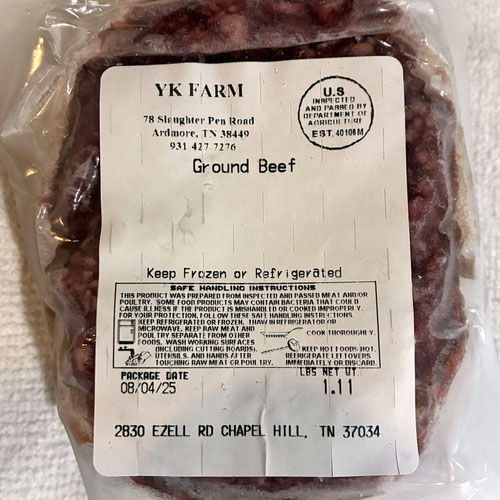 Ground Beef, 89% Lean, Grass-Fed/Finished, 1 lb.