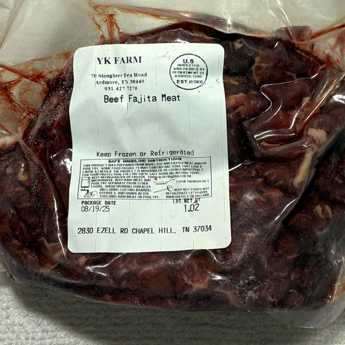 Beef Fajita Meat, Grass-Fed/Finished