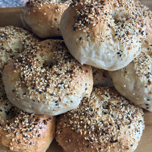 Sourdough Everything Bagels