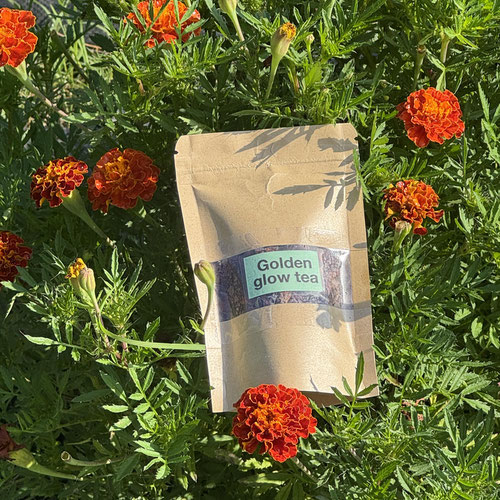 Golden glow-4 oz. Loose leaf tea from Atlanta’s Pretty Petals — Huntsville Food Hub