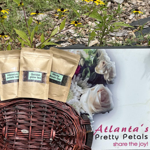 Pretty Petals tea trio- 12 oz. Loose leaf tea from Atlanta’s Pretty Petals — Huntsville Food Hub