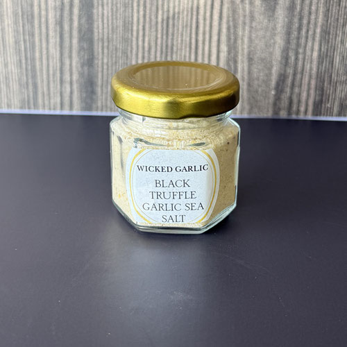 Black Truffle Garlic Sea Salt from Wicked Garlic — Huntsville Food Hub