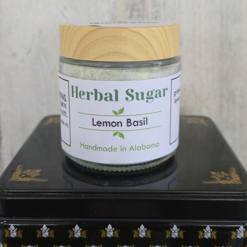 Herbal Sugar - Lemon Basil from Ironspring Orchard & Farm — Huntsville Food Hub