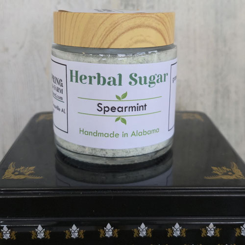 Herbal Sugar - Spearmint from Ironspring Orchard & Farm — Huntsville Food Hub