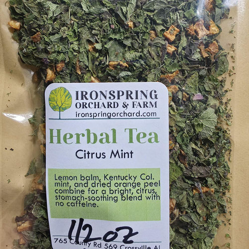 Herbal Tea - Citrus Mint from Ironspring Orchard & Farm — Huntsville Food Hub