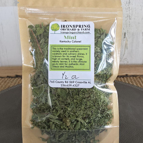 Dried Herbs - Kentucky Colonel Mint from Ironspring Orchard & Farm — Huntsville Food Hub