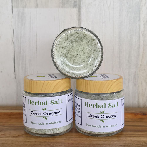 Herbal Salt - Greek Oregano from Ironspring Orchard & Farm — Huntsville Food Hub