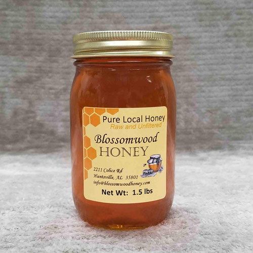 Pint Jar (1.5 lbs) Honey from Blossomwood Honey — Huntsville Food Hub