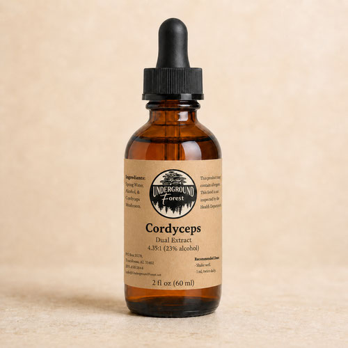 Cordyceps Dual Extract Tincture from Underground Forest — Huntsville Food Hub