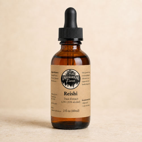 Reishi Dual Extract Tincture from Underground Forest — Huntsville Food Hub