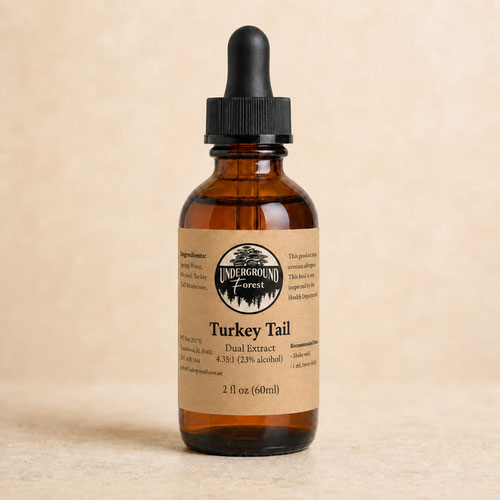 Turkey Tail Dual Extract Tincture from Underground Forest — Huntsville Food Hub