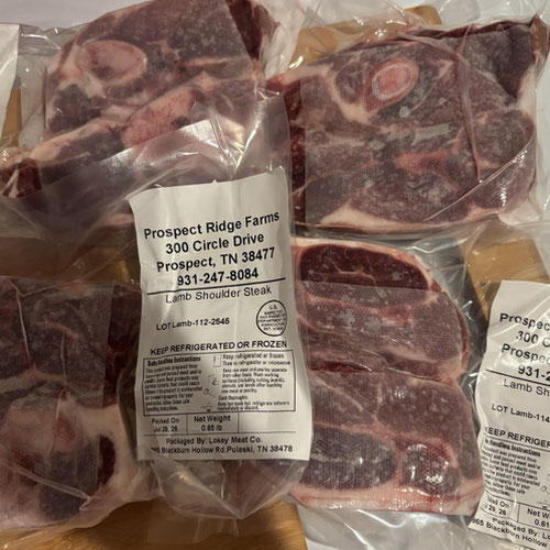 Lamb Shoulder Steaks - Grass-fed and Grass-finished from Prospect Ridge Farms — Huntsville Food Hub