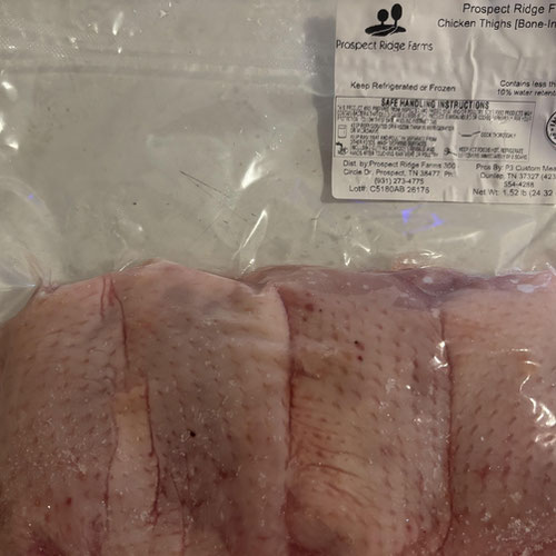 Bone-in Chicken Thighs - Soy-free, Corn-free, Non-GMO from Prospect Ridge Farms — Huntsville Food Hub