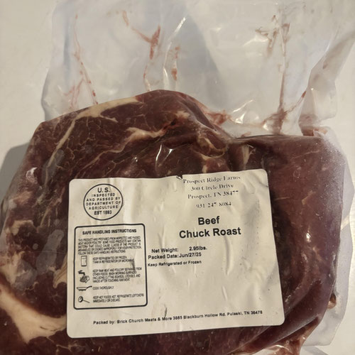 Chuck Roast - 100% Grass-fed and Grass-finished from Prospect Ridge Farms — Huntsville Food Hub