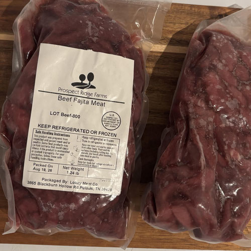 Beef Fajita Meat - Grass-fed and Grass-finished