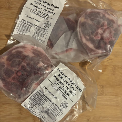 Lamb Neck Slices (Soup Bone) - Grass-fed and Grass-finished from Prospect Ridge Farms — Huntsville Food Hub