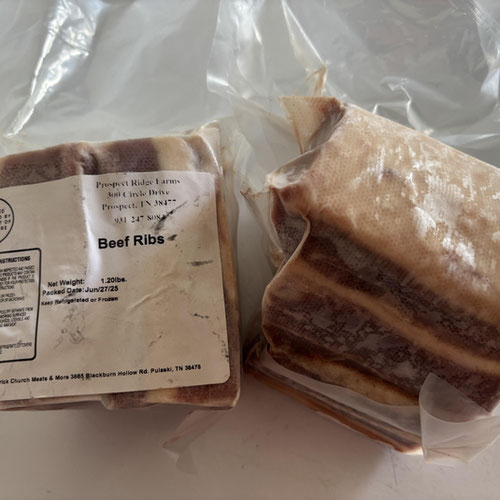 Beef Short Ribs - 100% Grass-fed and Grass-finished from Prospect Ridge Farms — Huntsville Food Hub