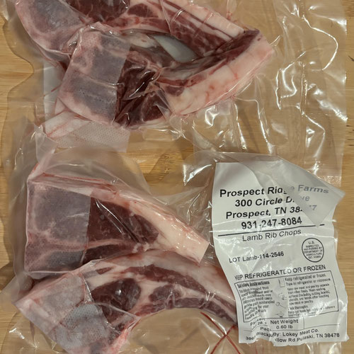 Lamb Rib Chops - 2/pack - Grass-fed and Grass-finished from Prospect Ridge Farms — Huntsville Food Hub