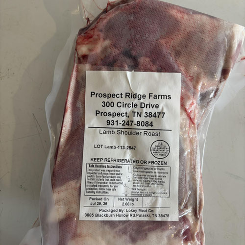 Bone-in Lamb Shoulder Roast - 100% Grass-fed & Grass-finished from Prospect Ridge Farms — Huntsville Food Hub