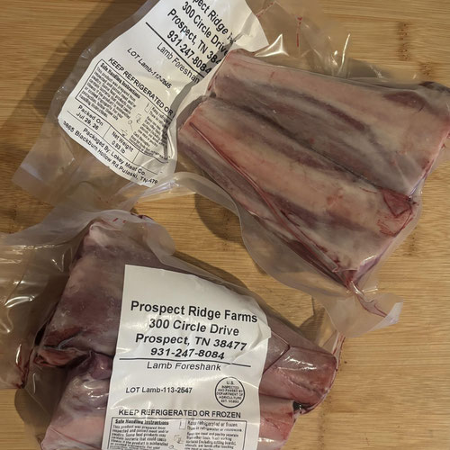 Lamb Foreshanks - Grass-fed and Grass-finished from Prospect Ridge Farms — Huntsville Food Hub
